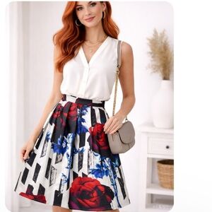 ⭐️Host Pick ⭐️L'Atiste By Amy | Floral A-Line Skirt